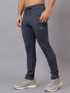 Side profile of Athfuel Vulcan Trackpants designed for workouts and training – Dark Grey
