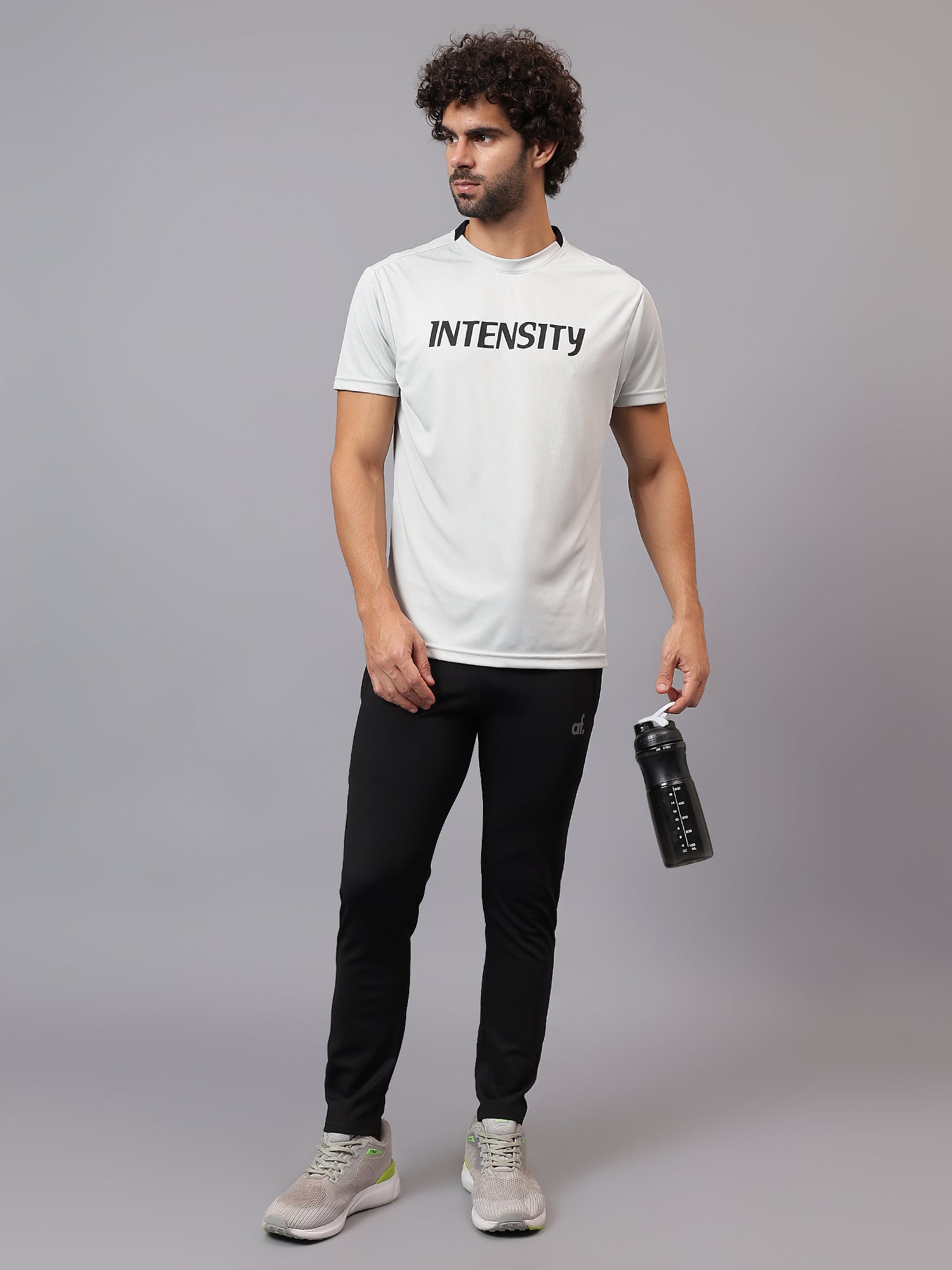 Athfuel Vulcan Trackpants designed for gym and training with athletic fit – Black