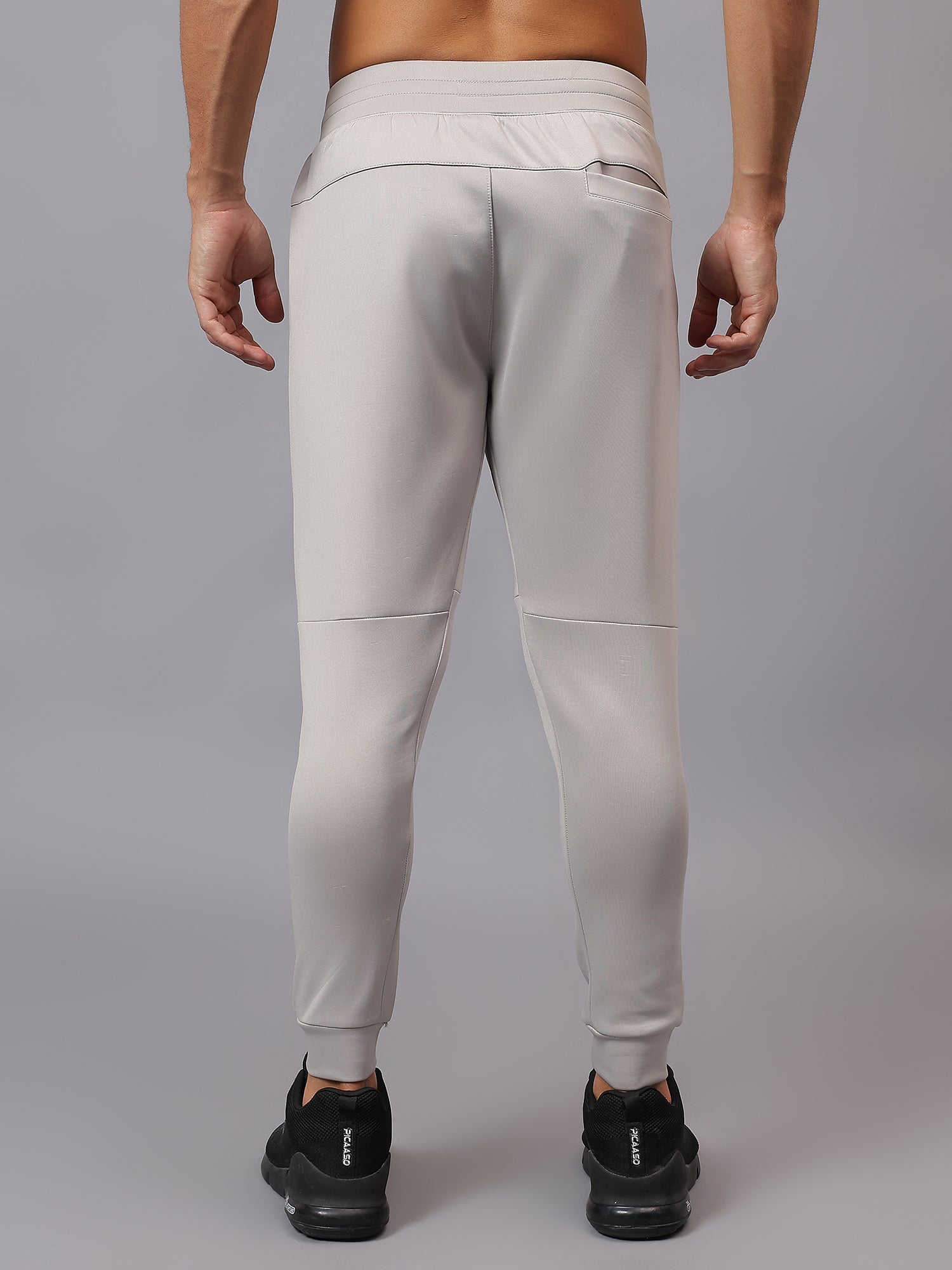 Back view of Athfuel Drift Joggers with clean athletic design – Soft Grey