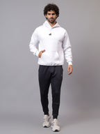 Model wearing Athfuel Drift Joggers during training session – Blue