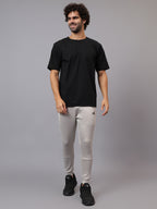 Model wearing Athfuel Drift Joggers for gym and casual wear – Soft Grey